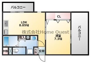 グローハイツ平野本町の物件間取画像